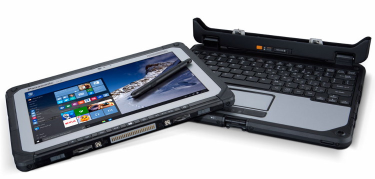 Защищенный ноутбук с отделяемым дисплеем Panasonic Toughbook CF-20 - дисплей отдельно
