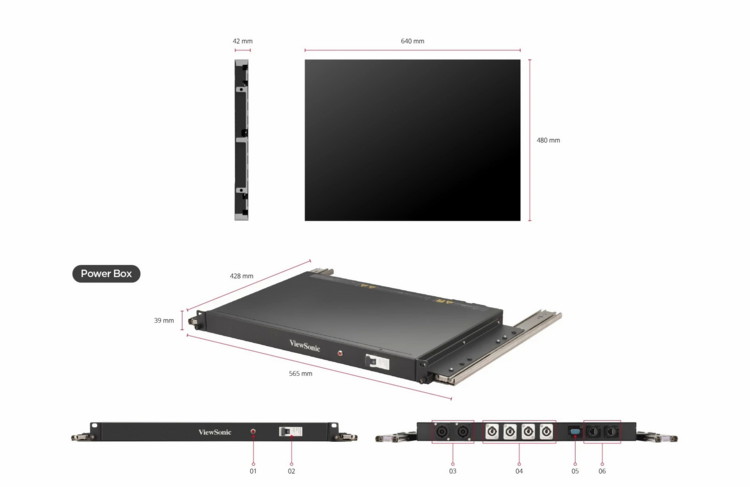  LED  ViewSonic LDC031G-121C / LDC031G-151C / LDC031G-181C / LDC031G-251C - 