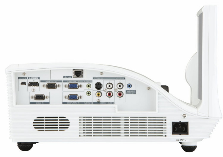 Проектор Panasonic PT-CW331RE / PT-CW241RE / PT-CX301RE - разъемы сбоку