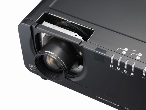 проектор Panasonic PT-D10000E,PT-DW10000E - вид без крышки объектива 