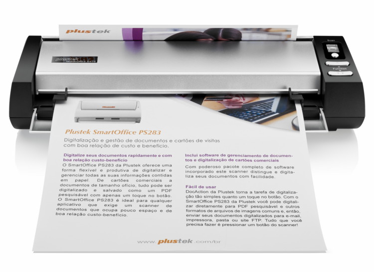 Потоковый сканер Plustek MobileOffice D430 - вид спереди