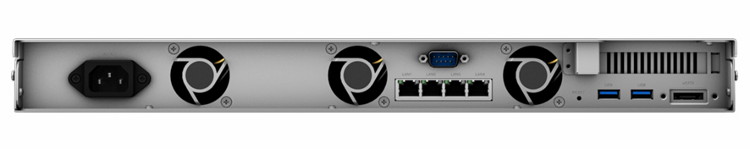  4-     19 / 1U Synology Rack Station  RS818RP+ -  