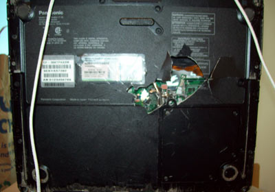 Нижняя сторона Toughbook CF-30